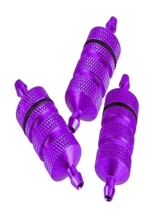 Share Goo 3 قطع من فلاتر وقود نيترو ألومنيوم من ShareGoo RC متوافقة مع سيارات HSP Traxxas 1/8 و 1/10 RC Nitro Car Buggy Truck، لون بنفسجي - Image 1